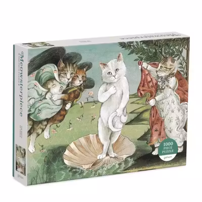 Meowsterpiece of Western Art: Birth of Venus 1000 Piece Puzzle