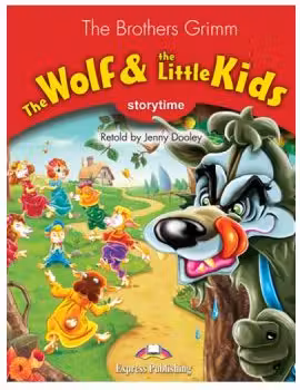 Literatura adaptata pentru copii. The Wolf and the Little Kids cu Cross--platform App