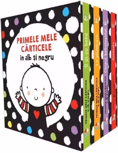 CUTIE. BEBE INVATA. PRIMELE MELE CARTICELE IN ALB SI NEGRU