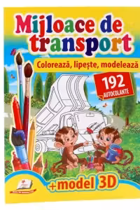 Coloreaza lipeste-Mijloace de transport