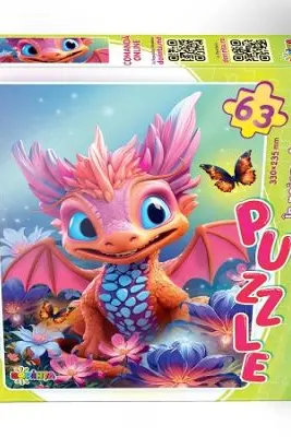 Puzzle 63 piese. In poiana fermecata