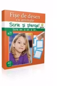 Fise de desen cu animale - Scrie si sterge - Junior plus