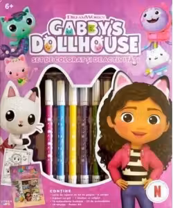 GABBYS DOLLHOUSE. SET DE PICTAT SI ACTIVITATI