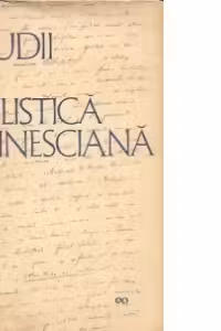 Studii de stilistica eminesciana