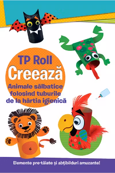 Creeaza animale salbatice folosind tuburile de la hartia igienica