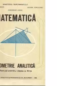 Matematica - Geometrie analitica. Manual cls. a XI-a