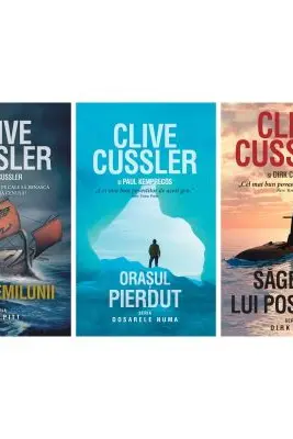 Pachet format din 3 titluri Zorii semilunii, Orasul pierdut, Sageata lui Poseidon - Clive Cussler Dirk Cussler