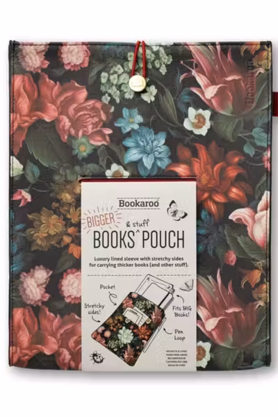 Bookaroo Books & Stuff Pouch Dark Floral