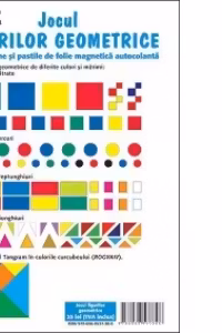 Jocul figurilor geometrice - 99 de jetoane si pastile de folie magnetica autocolanta