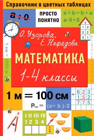 Математика. 1-4 классы. Справочник в цветных таблицах