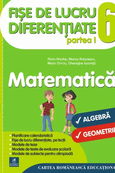 Matematică - Clasa 6. Partea I - Fișe de lucru diferențiate