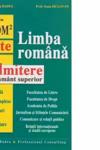 Limba romana pentru admitere in invatamantul superior (conform DOOM 2)