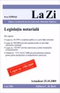 Legislatia Notariala(actualizat 25.10.2009)