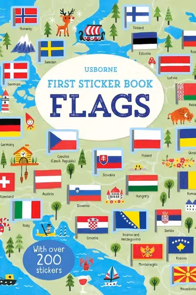 First Sticker Book: Flags