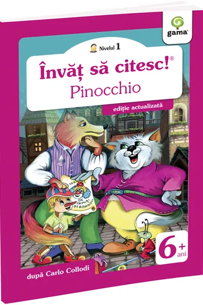 Învăț să citesc! Nivelul 1 Pinocchio