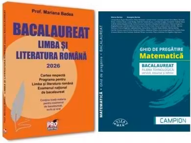 Pachet Bacalaureat 2026. Limba si literatura romana si Matematica filiera tehnologica: servicii, resurse si tehnic - Mariana Badea, Marius Burtea