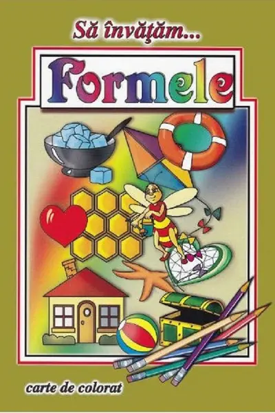 Să învățăm...formele. Carte de colorat
