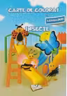 Carte de colorat cu abțibilduri. Insecte