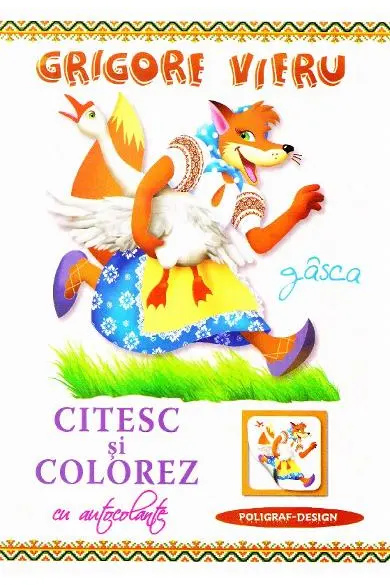 Citesc si colorez cu autocolante / Gisca / G. Vieru