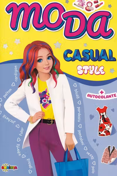 Moda. Casual style + autocolante