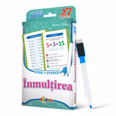 27 de cartonase. Scrie si sterge. Inmultirea