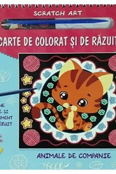 Carte de colorat si de razuit - Animale de companie