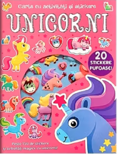Unicorni Carte cu activitati si stickere