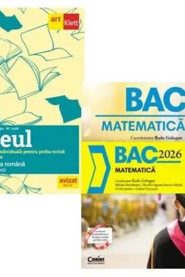 Pachet Bacalaureat 2026. Eseul. Literatura Romana. Pregatire individuala pentru proba scrisa si Matematica - Liliana Paicu, Radu Gologan