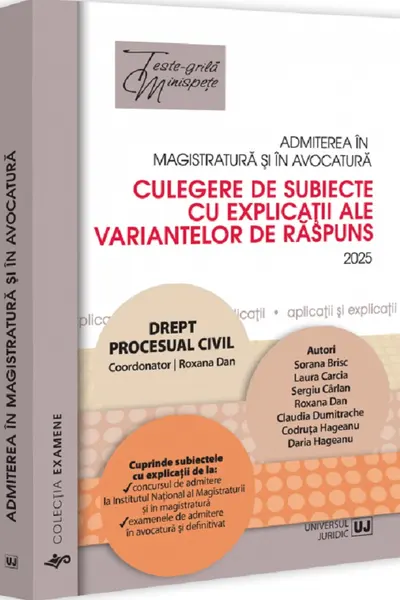 Admiterea in magistratura si in avocatura