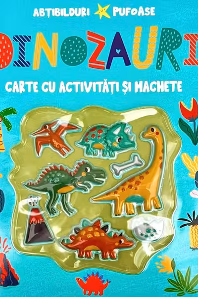 Dinozauri - cu abtibilduri pufoase