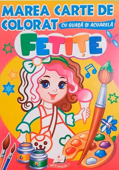 Marea carte de colorat Fetite