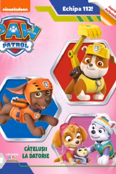 PAW Patrol. Catelusii la datorie. Joaca-te cu autocolante!