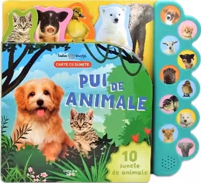 BEBE INVATA. PUI DE ANIMALE. Carte cu sunete
