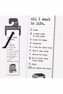 Literary Bookmarks: All I Want in Life…