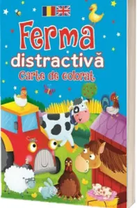 Ferma distractiva - carte de colorat rom-eng