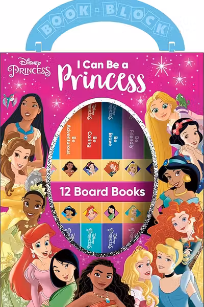 Disney Princess - I Can Be Princess My First Library Board Book Block 12-Book Set - PI Kids: I Can Be a Princess
