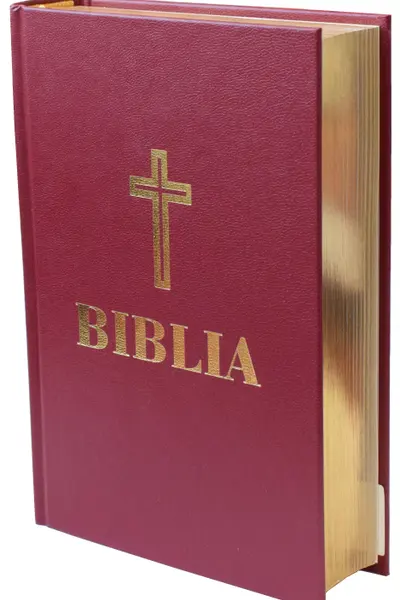 Biblia mică. Vișinie: Aurie