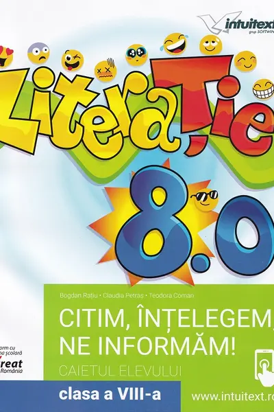 Literație. Citim, înțelegem, ne informăm - Clasa 8 - Caietul elevului