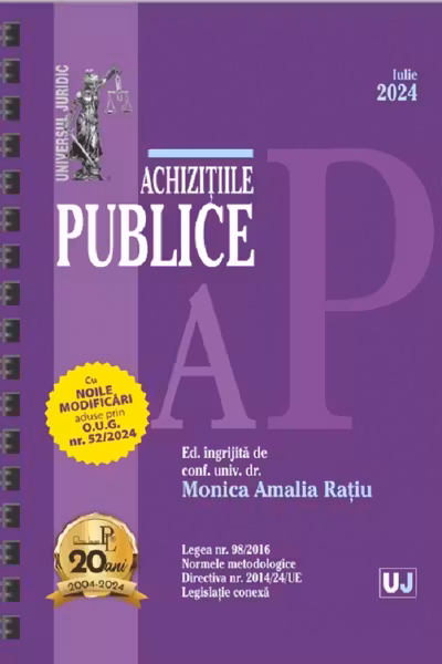 Achizitiile publice Act. Iulie 2024 Ed. Spiralata