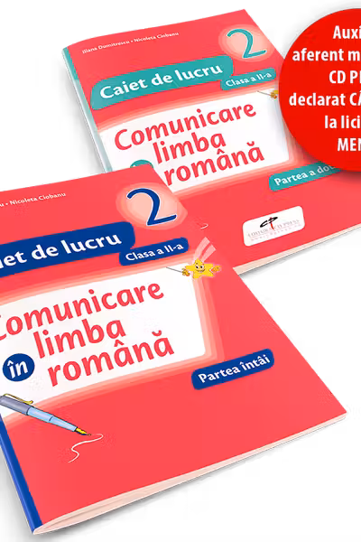 Set caiet Comunicare în limba română cls 2 partea I+partea II