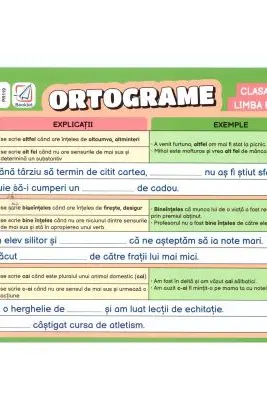 Pliant Ortograme. Clasa a 4-a, limba romana