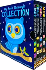 My Little World Peek Through Collection 5 Books Box Set Dino Moo Zoom Roar Hoot (Series 2)