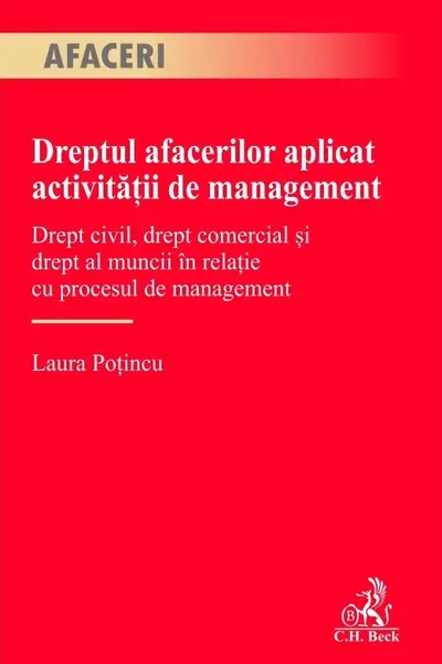 Dreptul afacerilor aplicat activitatii de management