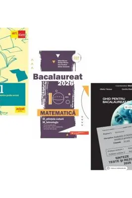 Pachet Bacalaureat 2026. Eseul. Pregatire individuala pentru proba scrisa, Matematica M-stiintele-naturii si M-tehnologic si Biologie clasele 11-12 - Liliana Paicu, Mihai Monea, Stelica Ene