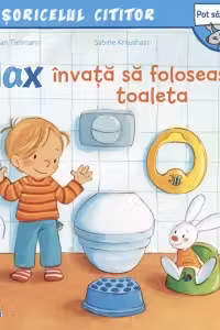 Max invata sa foloseasca toaleta