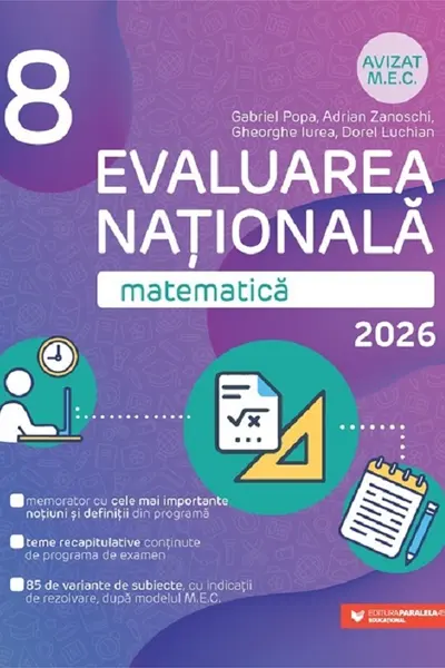 Matematică. Evaluare Națională 2026. Clasa a VIII-a