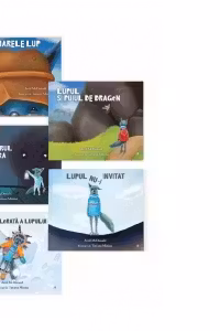 Pachet 5 carti Lupusorul Wolfgang: 1. Lupul nu-i invitat; 2. Marele Lup; 3. Haina colorata a lupului; 4. Lupul si puiul de dragon; 5. Lupul si monstrul din umbra