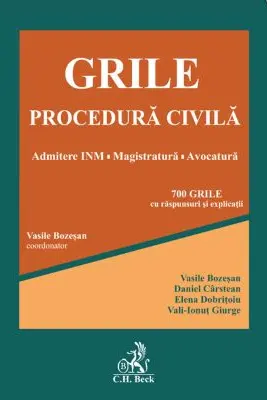 Grile procedura civila. Admitere INM. Magistratura. Avocatura