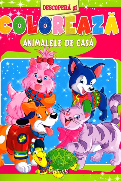 Descoperă și colorează animalele de casă