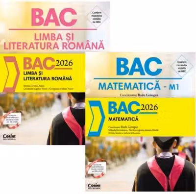 Pachet Bacalaureat 2026. Limba Romana si Matematica - Monica Cristina Anisie, Radu Gologan